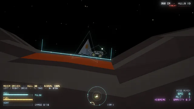 The rover driven beside the parked Kestrel on a colony pad.